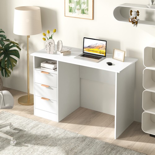 Writing desk white - desk, power