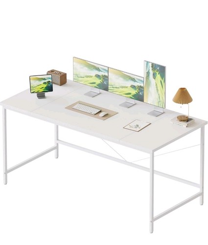 Inch white computer - white, desk