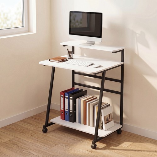 Tiers computer desk rolling - tiers,