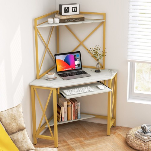 Desk white corner writing - desk-white,