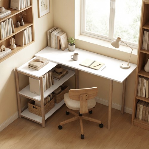 Computer desk with storage - desk,
