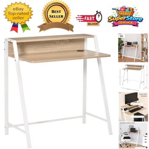 Compact oak writing - oak, desk